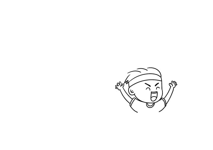 运动会手抄报教程简单又好看