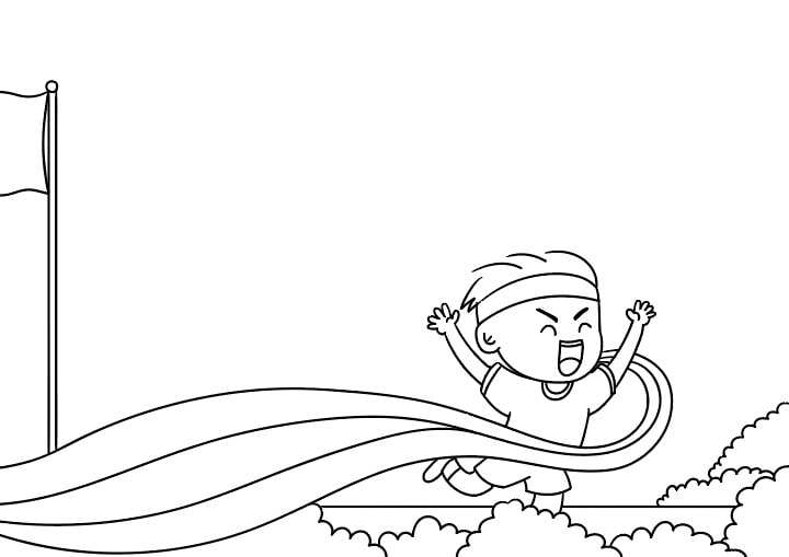 运动会手抄报教程简单又好看