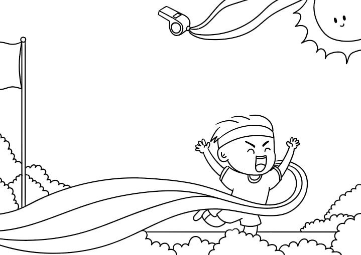 运动会手抄报教程简单又好看