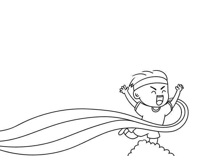 运动会手抄报教程简单又好看