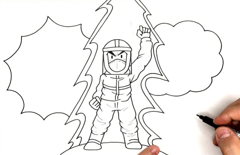 抗击新型冠状病毒手抄报教程图片