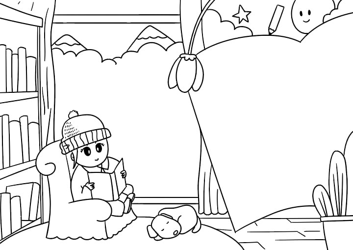 阅读小报模板图片教程简单又漂亮