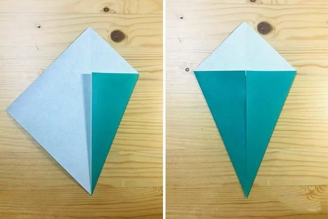 儿童折纸手工简单：一步一步折纸铅笔