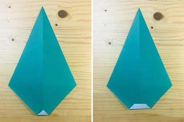 儿童折纸手工简单：一步一步折纸铅笔