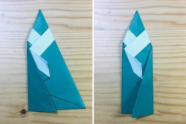 儿童折纸手工简单：一步一步折纸铅笔