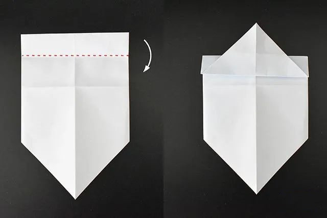 儿童折纸手工简单戴帽子的雪人