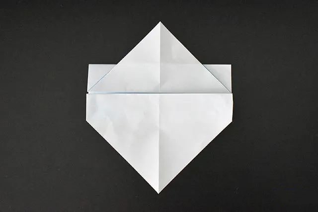 儿童折纸手工简单戴帽子的雪人