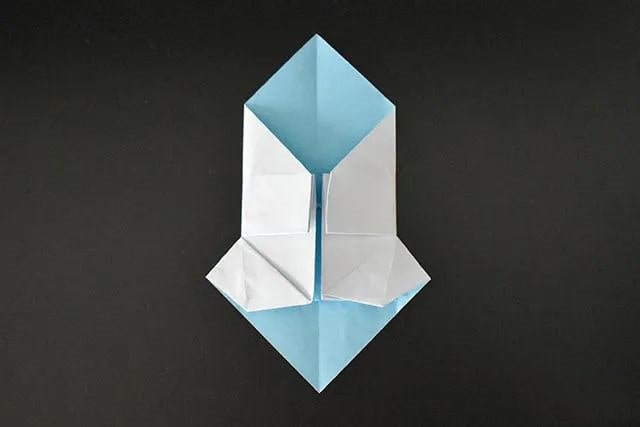 儿童折纸手工简单戴帽子的雪人