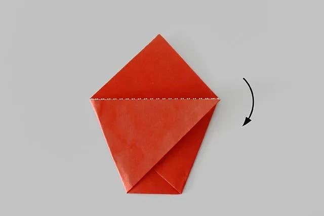 儿童折纸手工简单戴帽子的雪人