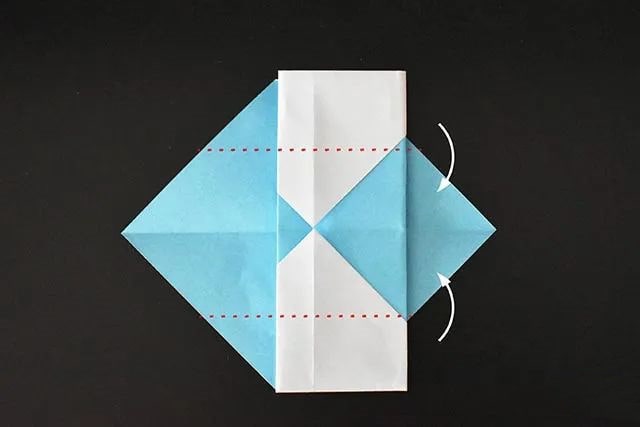 儿童折纸手工简单戴帽子的雪人