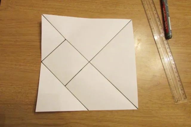 怎样用一张纸制作七巧板方法