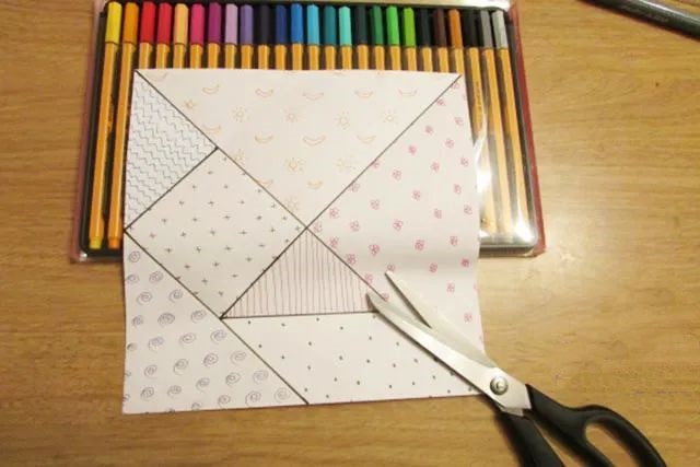 怎样用一张纸制作七巧板方法