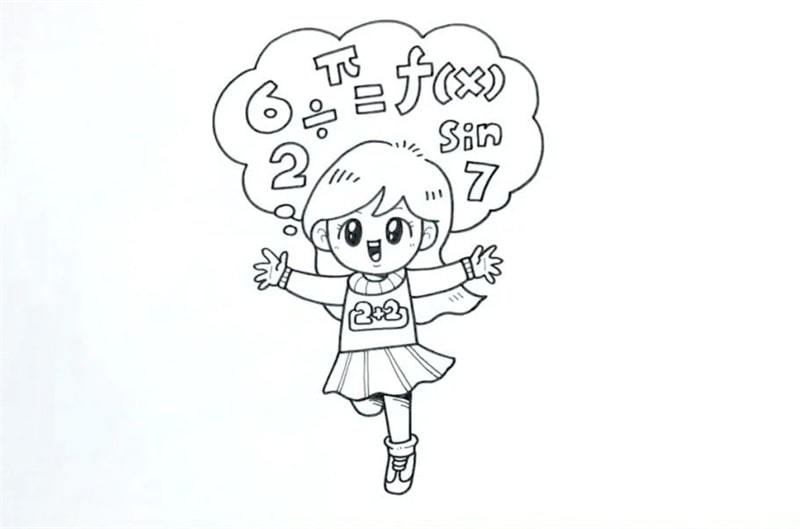 数学小报模板图片教程简单又漂亮