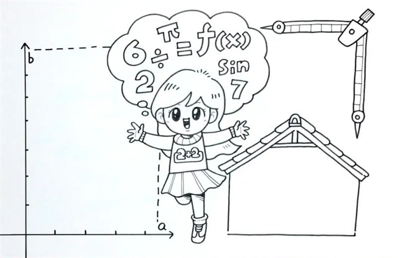 数学小报模板图片教程简单又漂亮