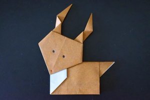 儿童手工折纸圣诞节驯鹿