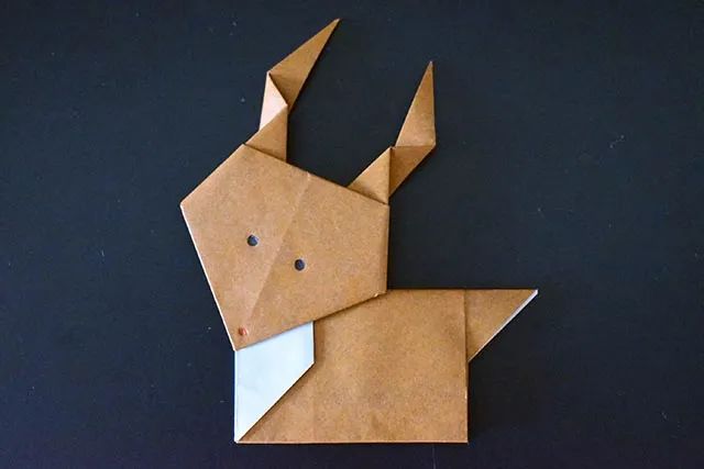 儿童手工折纸圣诞节驯鹿