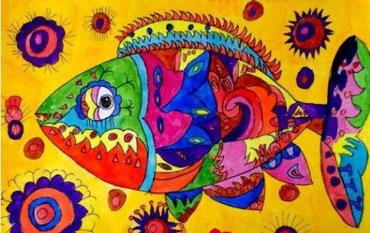 幼儿园美术活动教案《爱心鱼》