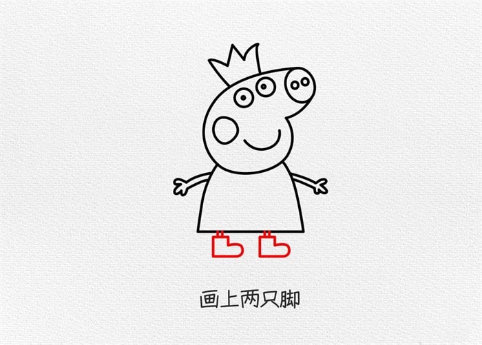 小猪佩奇简笔画怎么画简单又好看