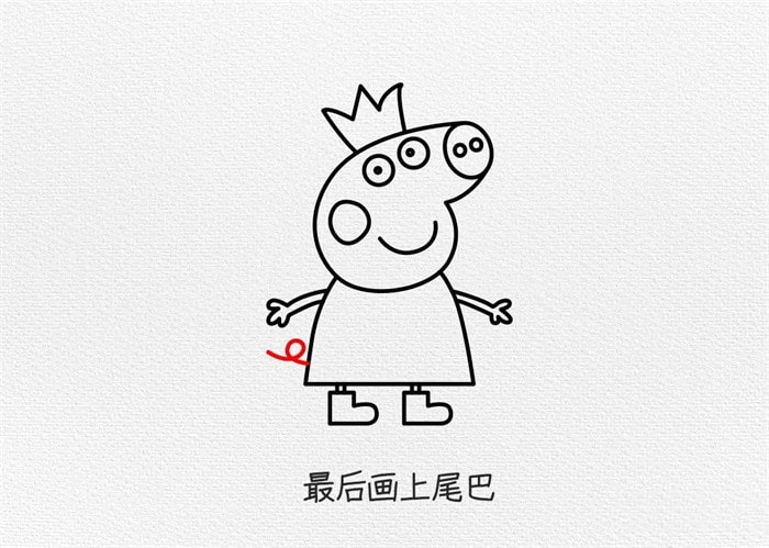 小猪佩奇简笔画怎么画简单又好看