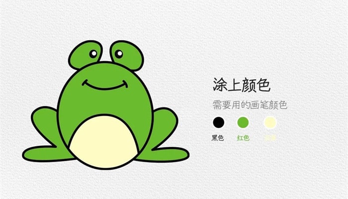 青蛙简笔画图文教程简单