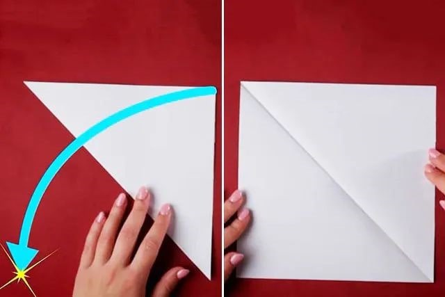 儿童简单漂亮雪花剪纸步骤图解