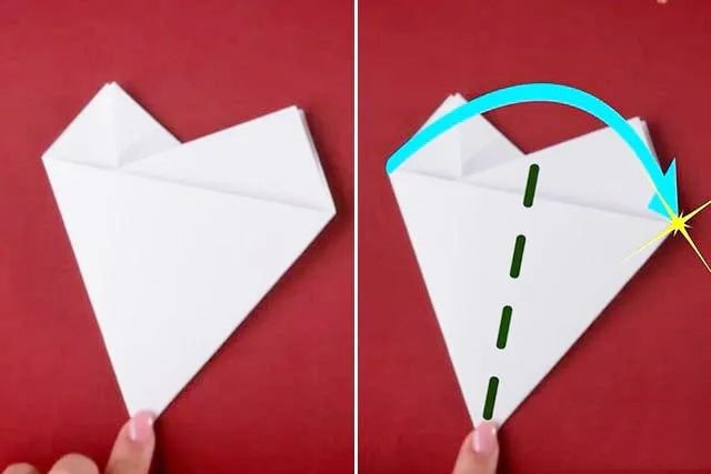 儿童简单漂亮雪花剪纸步骤图解