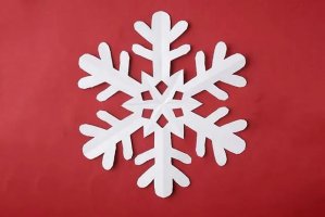 儿童简单漂亮雪花剪纸步骤图解（3种）