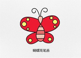 蝴蝶简笔画图文教程简单又好看