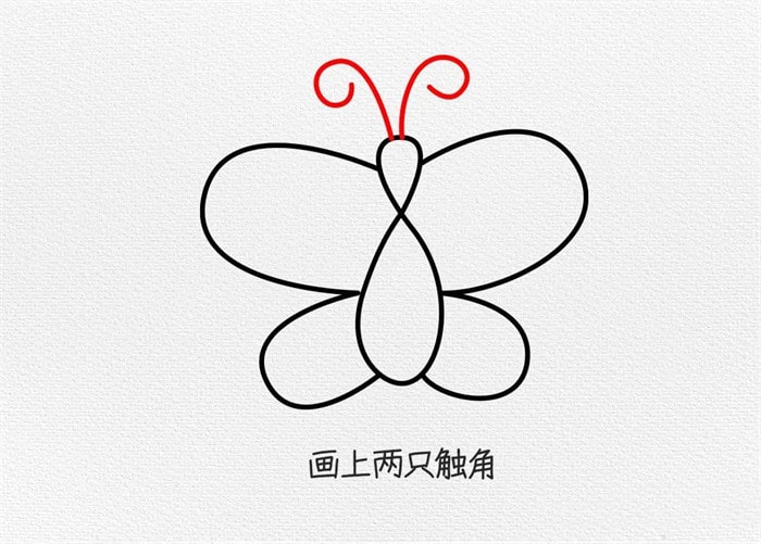 蝴蝶简笔画图文教程简单又好看