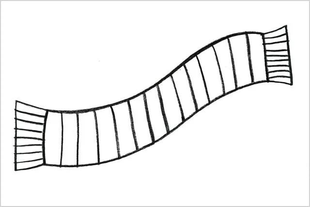 怎么画围巾简笔画图文步骤