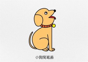 小狗简笔画图文教程简单