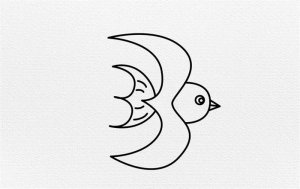 小燕子简笔画图文教程简单