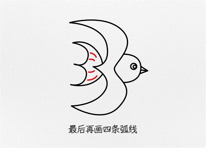 小燕子简笔画图文教程简单