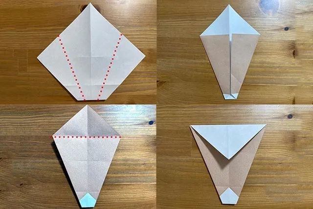 儿童手工折纸草莓蛋糕图文步骤简单