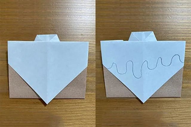 儿童手工折纸草莓蛋糕图文步骤简单