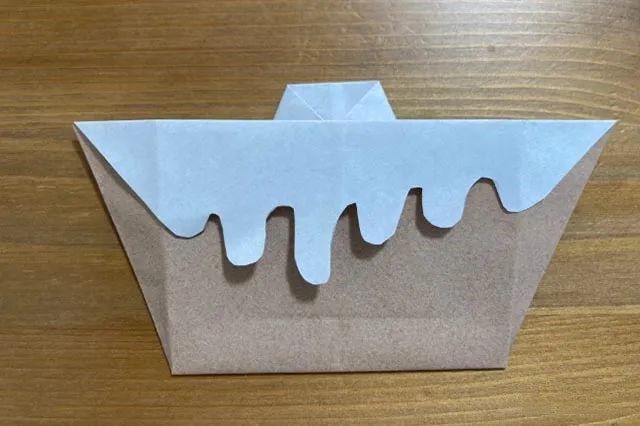 儿童手工折纸草莓蛋糕图文步骤简单