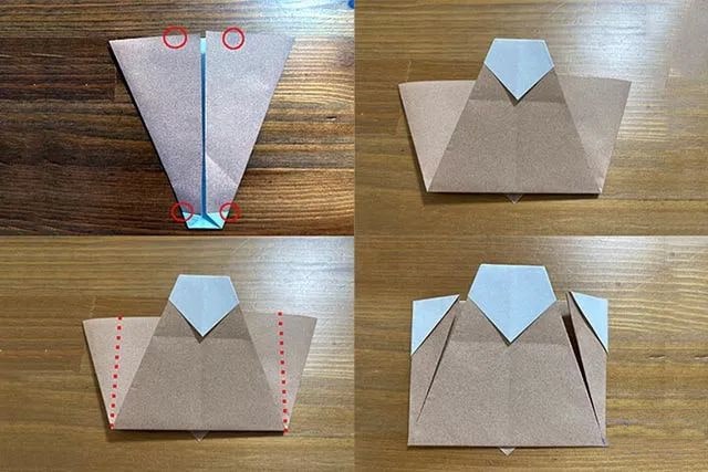 儿童手工折纸草莓蛋糕图文步骤简单