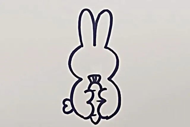 用数字3画兔子简笔画图文教程简单
