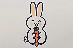 用数字3画兔子简笔画图文教程简单