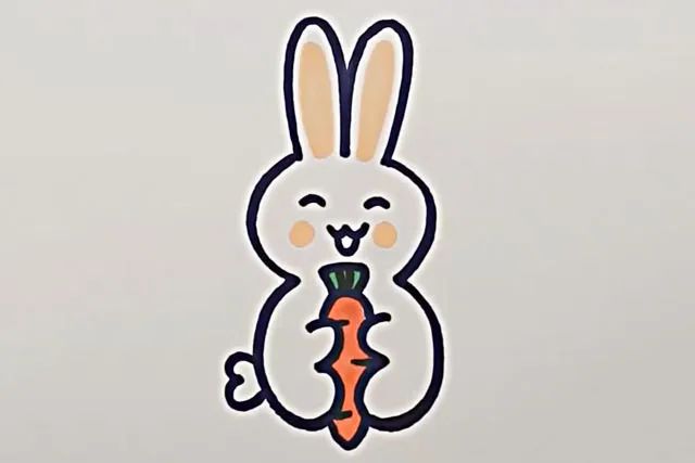 用数字3画兔子简笔画图文教程简单