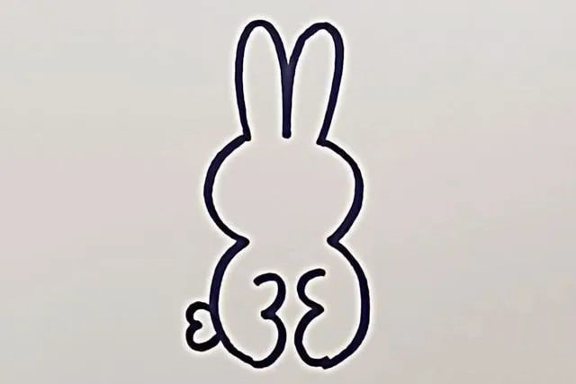 用数字3画兔子简笔画图文教程简单