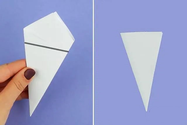 中心呈星星状的雪花剪纸步骤图解