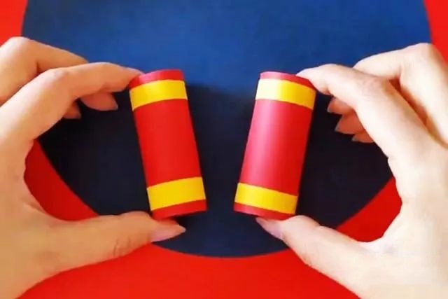 儿童新年手工制作烟花拼贴画