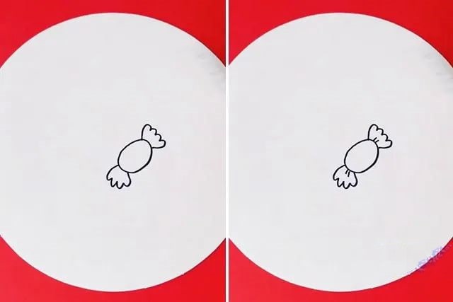 儿童画兔年新年：创意糖果画(步骤图解)