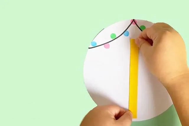 兔年手工：怎么制作灯笼拼贴画(步骤图解)