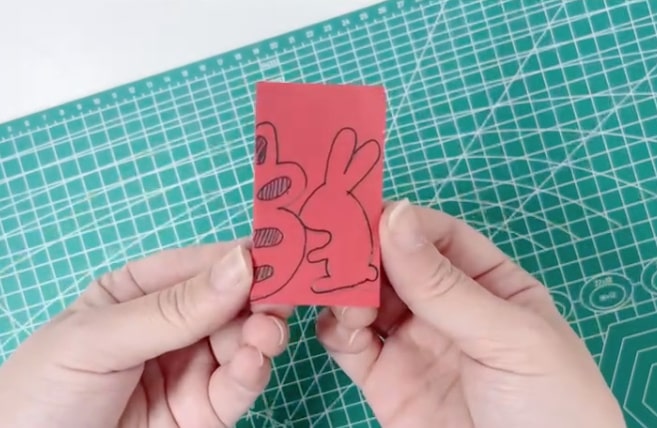 兔年小兔子窗花剪纸教程