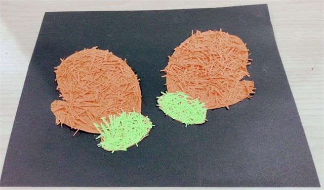 冬天创意拼贴画：毛绒手套