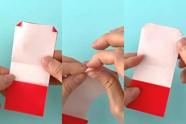 儿童简单折纸教程：怎么折纸书包(步骤图解)