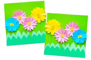 幼儿园春天手工：剪纸拼贴制作春天的景色(步骤图解)