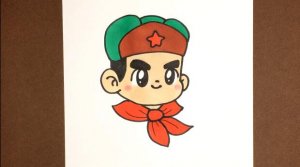 雷锋头像简笔画图文教程简单